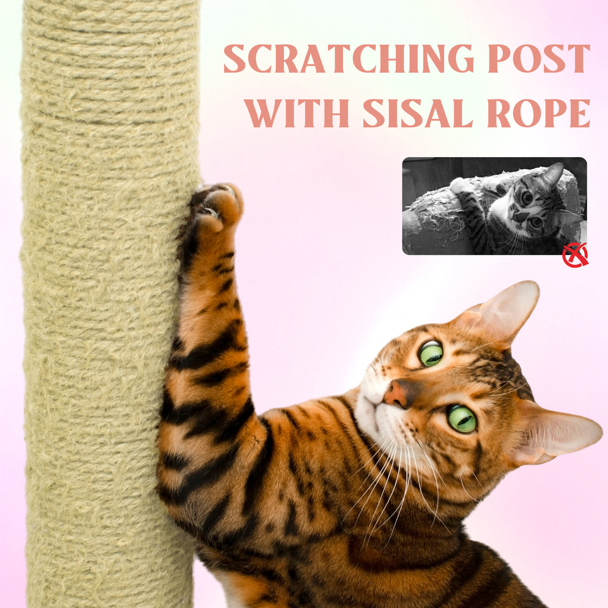 Flower Cat Tree with Large Condo, Removable Flower Cushion & Hammock