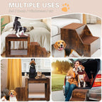 Elevated Multi-Tier Pet Bunk Bed with Stair, Window Perch Platform with Cushion & Sisal Scratching Mat for Indoor Dogs and Cats
