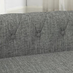 Dog Modern Linen Fabric Elevated Dog Sofa, Elegant Rectangular Raised Pet Couch, Soft  Comfortable Durable Pet Bed for Small and Medium Dogs, Light Grey