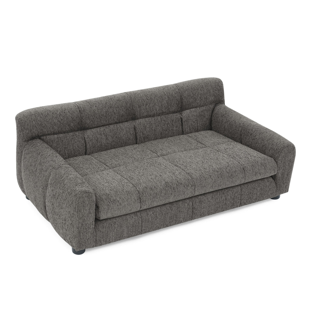 Dog Upholstered Pet Sofa Couch with High Backrest and Armrests, Modern Rectangular Soft  Comfortable Pet Bed for Small and Medium Dogs, Beige