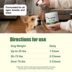 Pawtikko Gut Support Perfect Bites 4 in 1 for Dogs - Probiotic, Prebiotic, Enzymes & Fiber - 90 Soft Chews for Digestive Care, Gut Balance, Loose Stool Relief, Suitable for All Breeds & Sizes