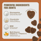 Pawtikko Hip + Joint Soft Chews for Large Dogs – 90 Count, Vet-Formulated with Glucosamine, Chondroitin & MSM, Supports Mobility, Flexibility & Joint Care, Grain-Free, Chicken-Flavored